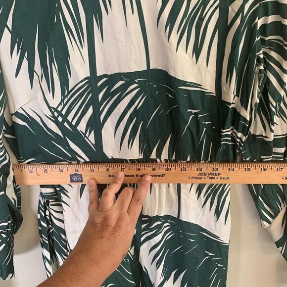 Zara Green Tropical Floral  Resortwear Maxi Dress size M‎ - Picture 7 of 11